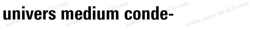 univers medium conde字体转换